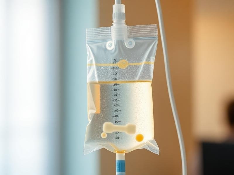 IV nutrient infusion drip bag with vitamins