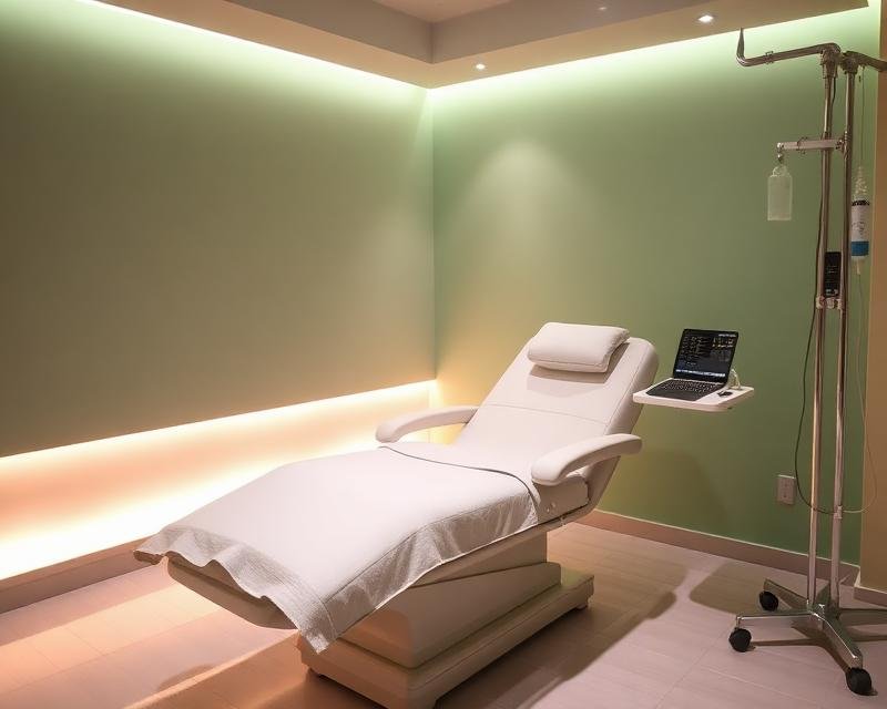 Ketamine wellness therapy treatment room in professional clinic